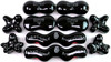 (Slightly Imperfect) ADVANCED "Onyx" Ultra-Smooth (Set of 10) SYNERGY STONE Hot Stone Massage Tools