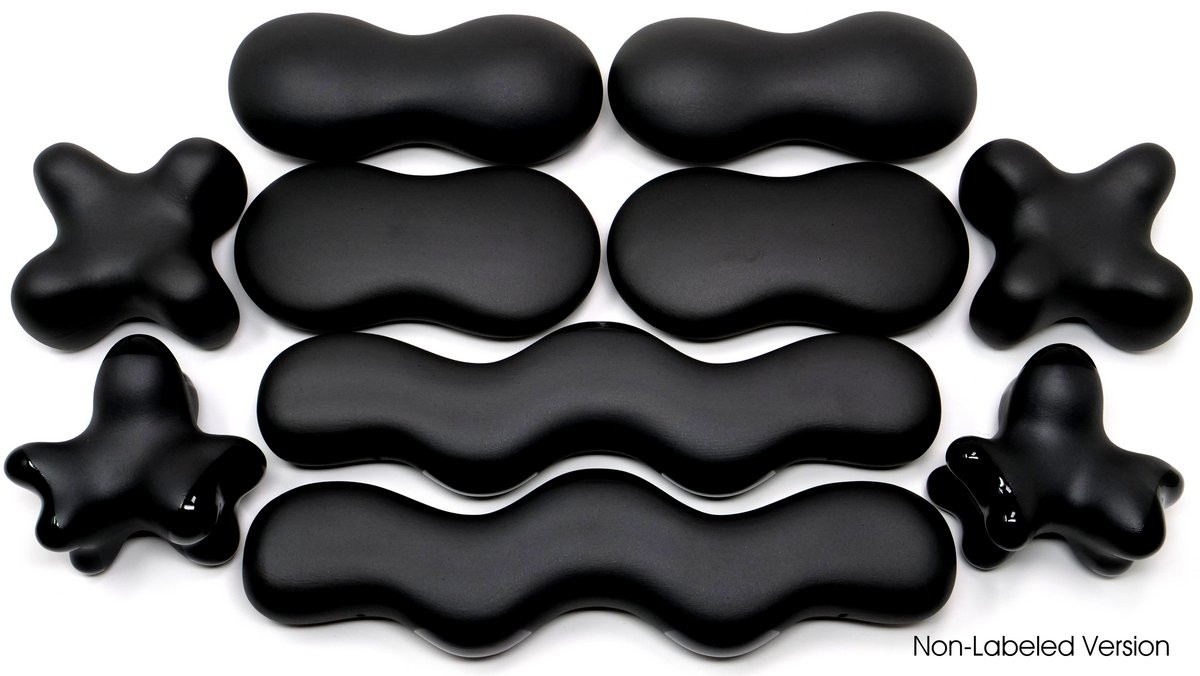 SYNERGY STONE ADVANCED Hot Stone Massage Tool Set of 10 Basalt