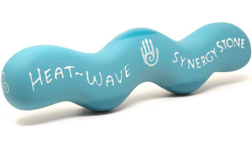 HEAT-WAVE "Turquoise" Natural-Matte SYNERGY STONE Hot Stone Massage Tool