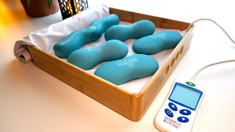 COMPLETE CORE "Turquoise" Natural-Matte Water-Free SYNERGY STONE Hot Stone Massage Tool System