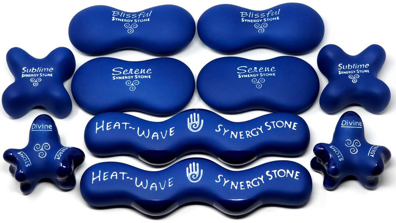 ADVANCED "Lapis" Natural-Matte (Set of 10) SYNERGY STONE Hot Stone Massage Tools