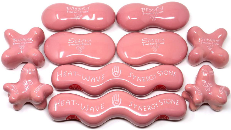 ADVANCED "Rose" Ultra-Smooth (Set of 10) SYNERGY STONE Hot Stone Massage Tools