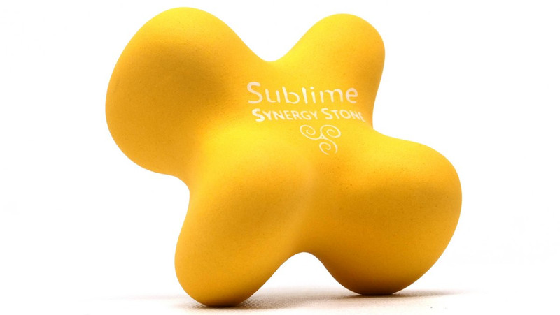 SUBLIME "Golden" Natural-Matte SYNERGY STONE Massage Tool