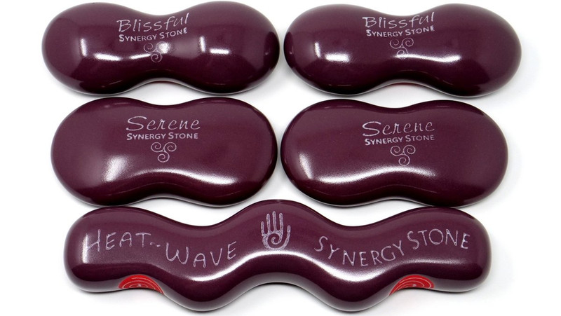 SYNERGY STONE CORE Hot Stone Massage Tool Set of 5 Luscious Ultra-Smooth