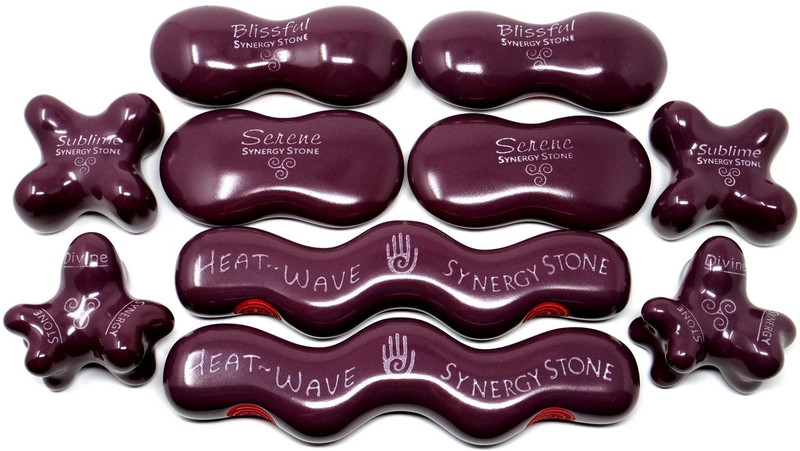 ADVANCED "Luscious" Ultra-Smooth (Set of 10) SYNERGY STONE Hot Stone Massage Tools
