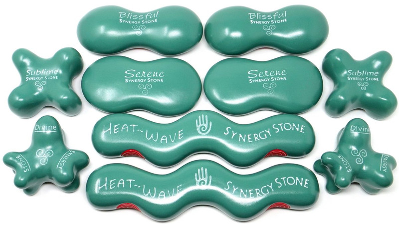 ADVANCED "Jade" Ultra-Smooth (Set of 10) SYNERGY STONE Hot Stone Massage Tools
