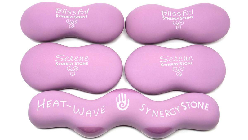 CORE "Orchid" Natural-Matte (Set of 5) SYNERGY STONE Hot Stone Massage Tools