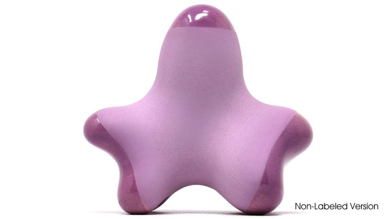 DIVINE SYNERGY STONE (Slightly Imperfect) Orchid Natural-Matte Hot Stone Massage Tool (Less-Labeled)