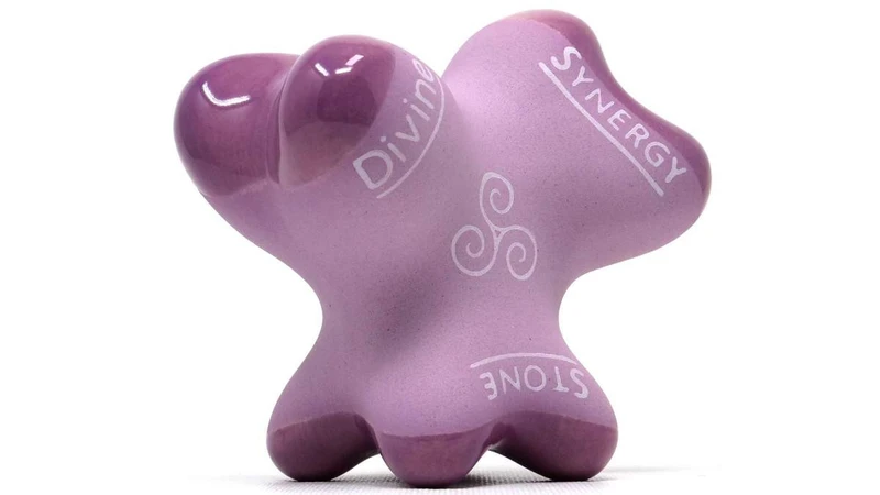 DIVINE SYNERGY STONE (Slightly Imperfect) Orchid Natural-Matte Hot Stone Massage Tool