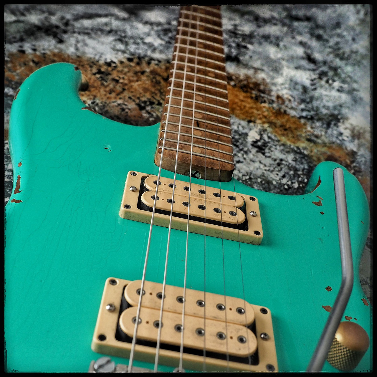 2020 Charvel Custom Shop San Dimas Nitro Aged - Seafoam