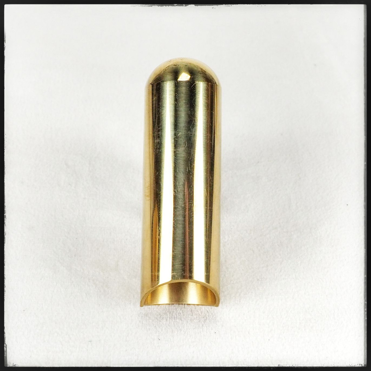 The Rock Slide  Polished Brass Guitar Slide