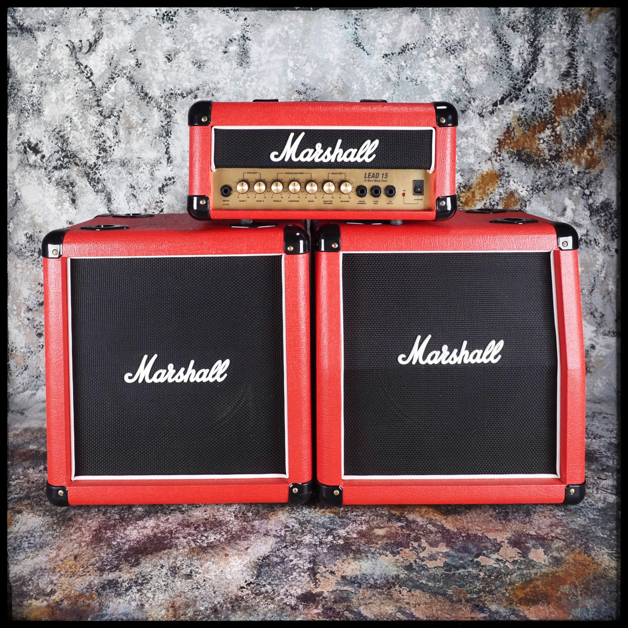 Marshall G15MS Lead 15 Mini Stack - Red - El Diablo Amps & Guitars