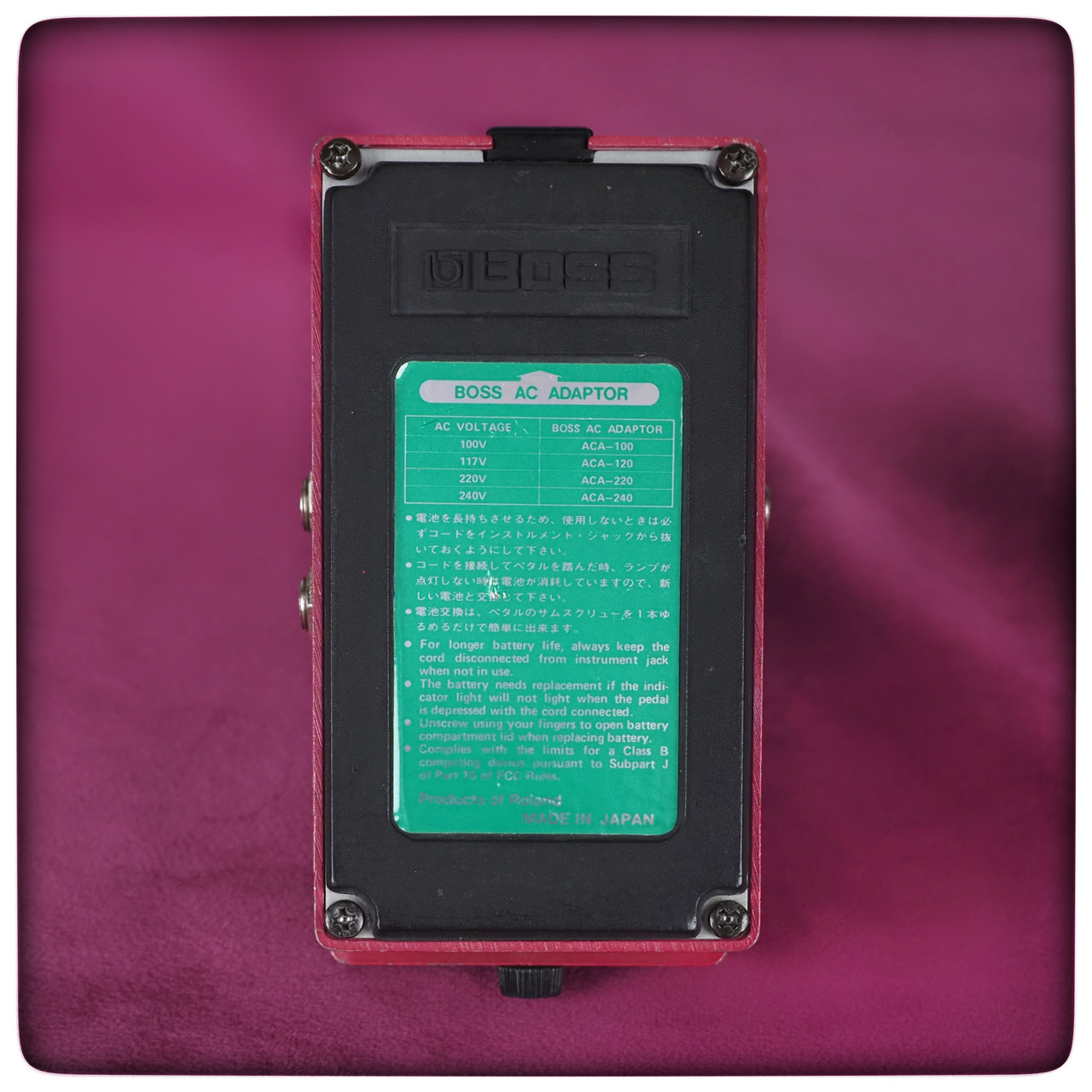 Boss DM-3 Delay (Green Label) (July, 1984) - El Diablo Amps & Guitars