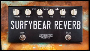 Surfy Industries SurfyBear Compact Spring Reverb (Black) Pedal Surfy Industries SurfyBear Compact Spring Reverb (Black) Pedal