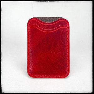 Sandholm Leather Goods Card Wallet - Diablo Red Sandholm Leather Goods Card Wallet - Diablo Red
