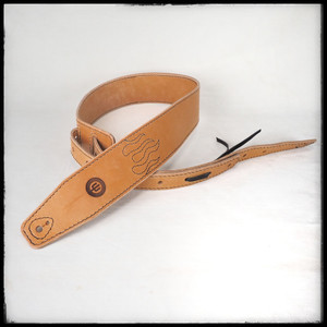 Sandholm Leather Goods Flame Guitar Strap - Tan Sandholm Leather Goods Flame Guitar Strap - Tan