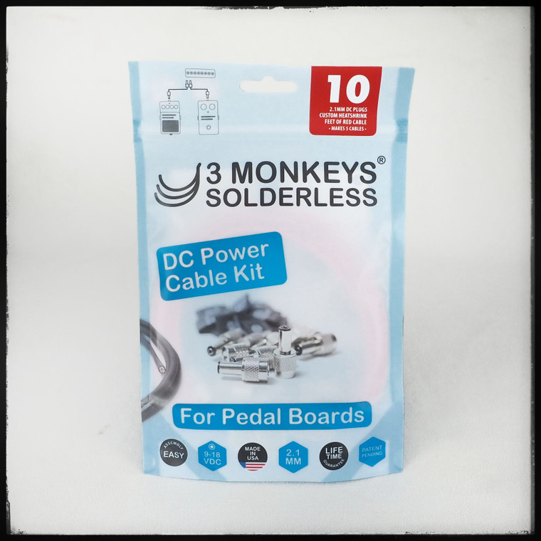 3 Monkeys DC Solderless Pedalboard Kit (10 Pack)