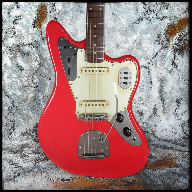 Seüf Guitars OH-10 - Jag Style - Fiesta Red w/ Matching Headstock - Light Relic