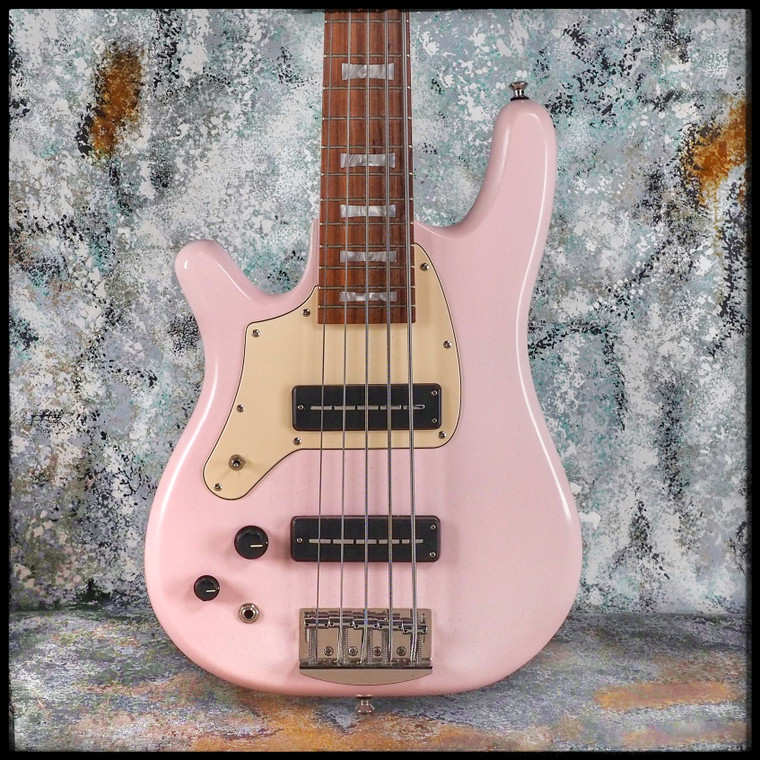 Serek 5-String Midwestern 2 Bass (Left Handed) – Shell Pink