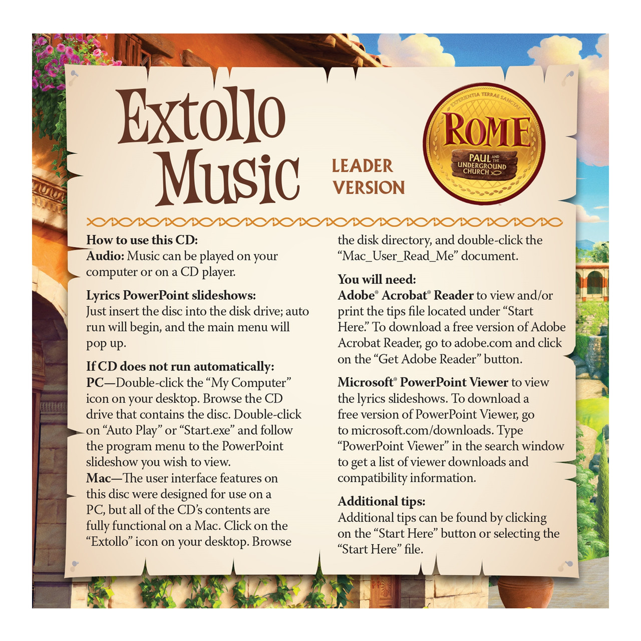 Rome VBS Extollo Music Leader Version 2-CD Set | Group