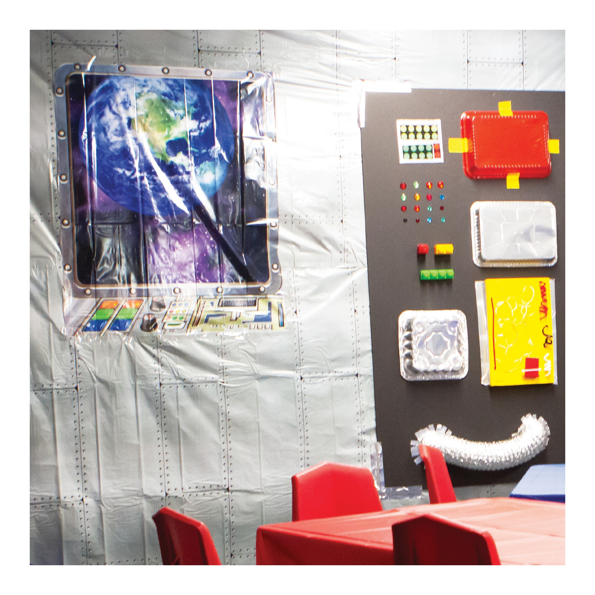 Riveted Metal Plastic Backdrop Group