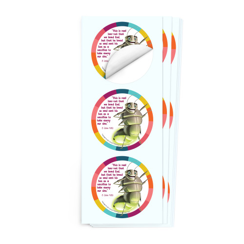 Simply Loved Bible Memory Buddy Sticker Pack - Quarter 3 - Ray the Glowworm Group Publishing