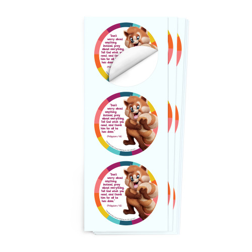 Simply Loved Bible Memory Buddy Sticker Pack - Quarter 4 - Amanda the Red Panda Group Publishing