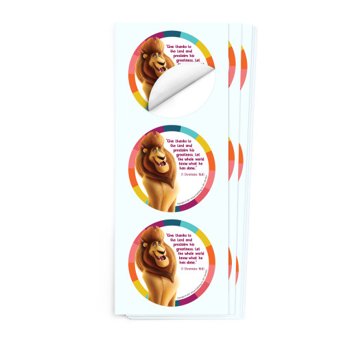 Simply Loved Bible Memory Buddy Sticker Pack - Quarter 5 - Zion the Lion Group Publishing