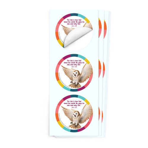 Simply Loved Bible Memory Buddy Sticker Pack - Holiday Year 1 - Olivia the Barn Owl Group Publishing