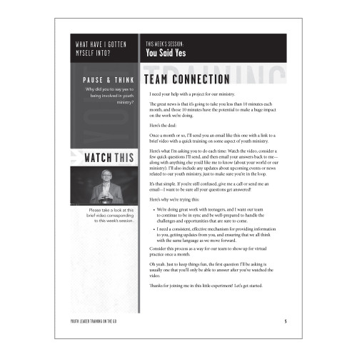 Youth Leader Training on the Go Group