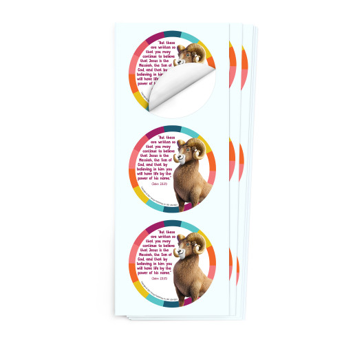 Simply Loved Bible Memory Buddy Sticker Pack - Holiday Year 2 - Ramsey the Bighorn Sheep Group Publishing