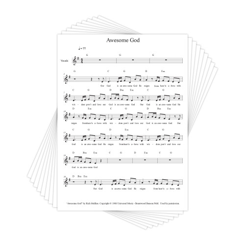 Monumental VBS Vocal Chord Charts - Download