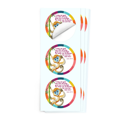 Simply Loved Bible Memory Buddy Sticker Pack - Quarter 7 - LuLu the Golden Monkey Group Publishing