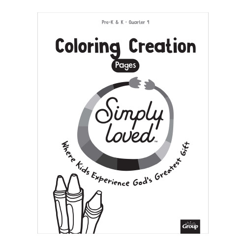 Simply Loved Pre-K and K Coloring Creation Pages - Quarter 9