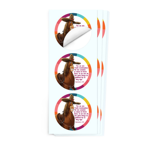 Simply Loved Bible Memory Buddy Sticker Pack - Quarter 11 - Duke the Horse Group Publishing