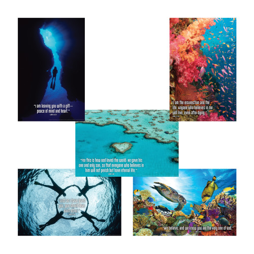 Scuba VBS Bible Verse Poster Pack (set of 5)