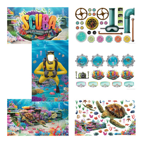 Scuba VBS Giant Decorating Poster Pack (set of 6)