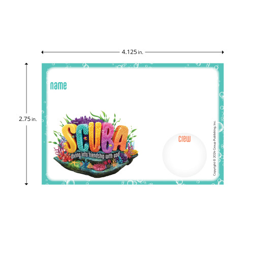 Scuba VBS Name Badges (pkg of 10) Group