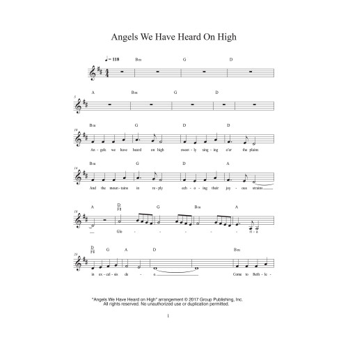 Hometown Nazareth VBS Celebration Vocal Lead Charts (Downloadable) Group Publishing