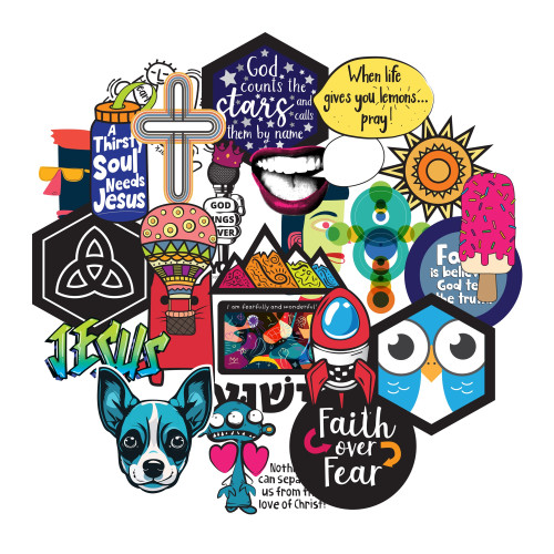 Jesus Centered Sticker Pack (pkg 25) Group Publishing