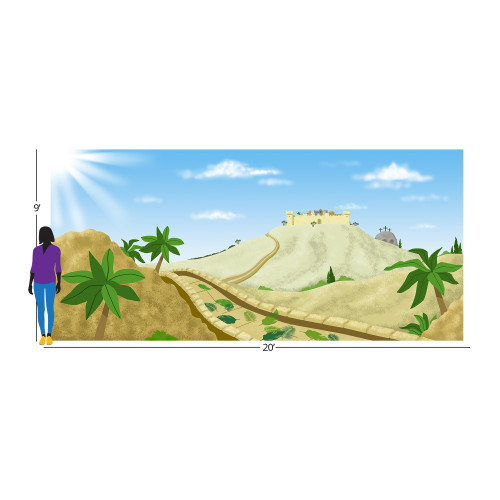 Team Family Year 1: Easter Journey Insta-Theme Fabric Backdrop (20 ft x 9 ft) Group Publishing