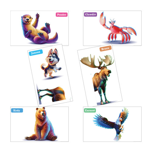 True North VBS Giant Bible Memory Buddy Poster Pack (set of 6) (3 ft x 5 ft) Group Publishing