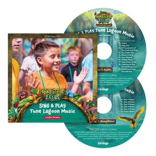 Rainforest Falls VBS Sing & Play Tune Lagoon Music CD Leader Version 2 CD Set Group Publishing