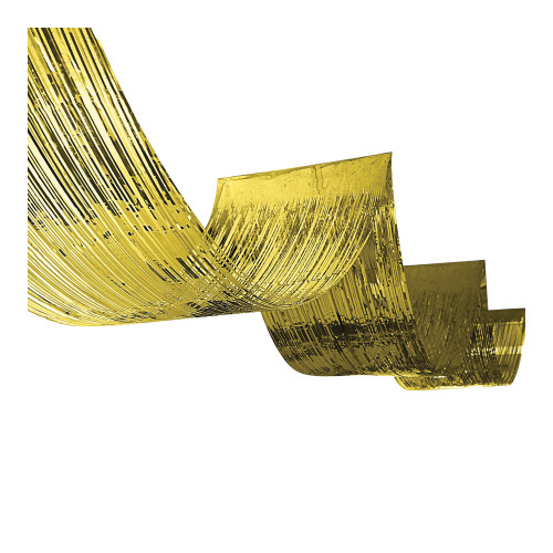 Rainforest Falls VBS Gold Mylar Fringed Curtain (pkg of 2) Group Publishing