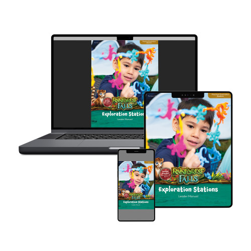 Rainforest Falls VBS Preschool Exploration Stations Leader Manual Download - PDF Group Publishing