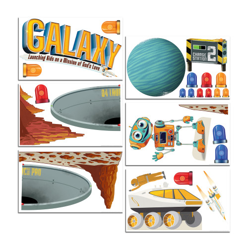 Galaxy VBS Giant Decorating Posters (set of 6) Group Publishing