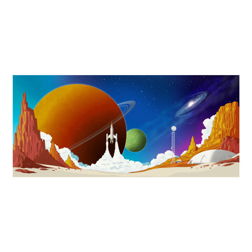 Galaxy VBS Star Station Fabric Wall Hanging Group Publishing