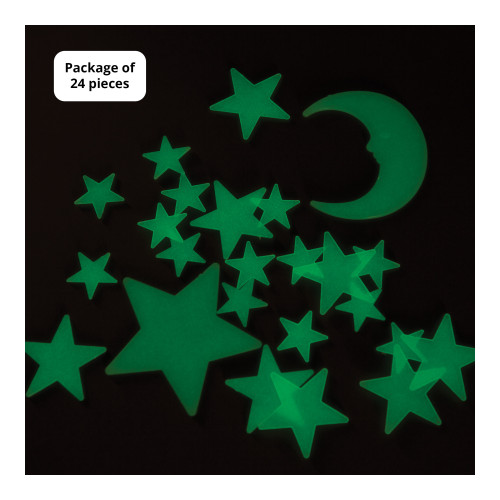 Galaxy VBS Glow Moon and Stars Set (pkg. of 24 pieces)