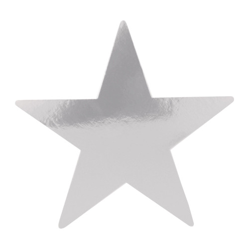 Galaxy VBS Foil Silver Star 5 in.