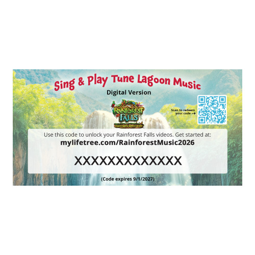 Rainforest Falls VBS Sing and Play Peak Take-Home Music Streaming Codes Consumer Download